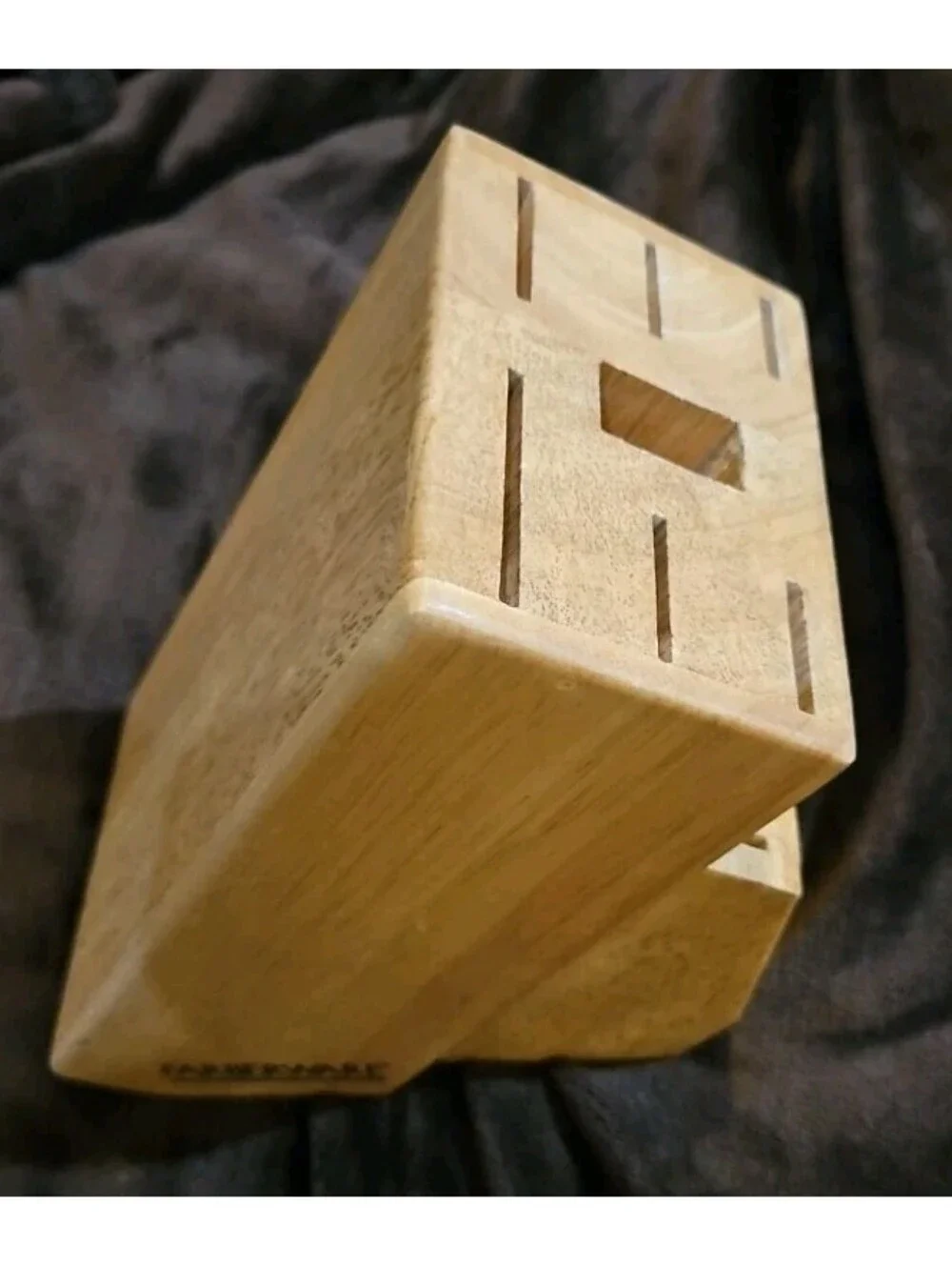 FarberWare Knife Block 13 Slot Plus Scissors Holster Wood 8